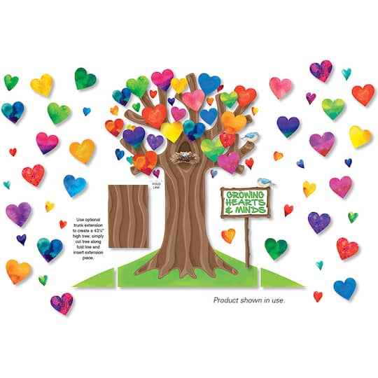 North Star Teacher Resources Growing Hearts &#x26; Minds Bulletin Board Set